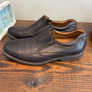 Men’s Bostonian Slip On Dress Shoes 10.5M Black Leather Comfort Classic POD